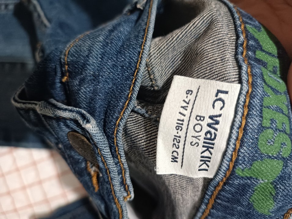 Erkek Çocuk Kot Pantolon Mavi - Görsel 4