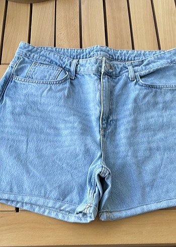Kadın Mavi Mini Denim Şort