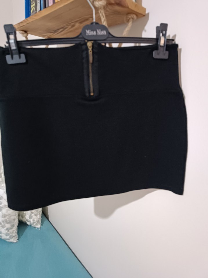 Siyah Kemerli Mini Etek - Görsel 2