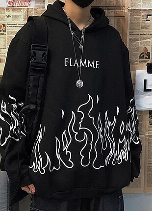 Flamme Unisex Kapşonlu Sweatshirt