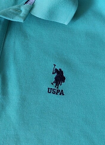 U.S Polo Assn. Polo yaka turkuaz tişört 