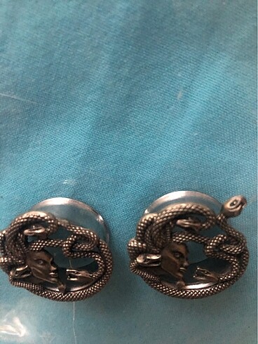 Diğer 22 mm tünel piercing Medusa