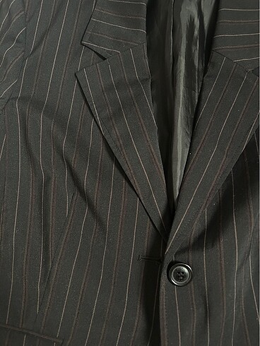 American Vintage Siyah Kadın çizgili blazer
