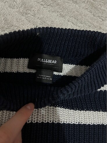 s Beden Çizgili PullandBear kazak S beden Pamuklu