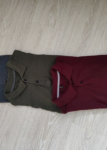 Bordo Uzun Kollu Düğmeli Erkek Polo Tişört