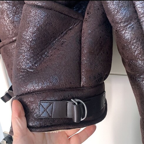 m Beden kahverengi Renk bershka acı kahve mont