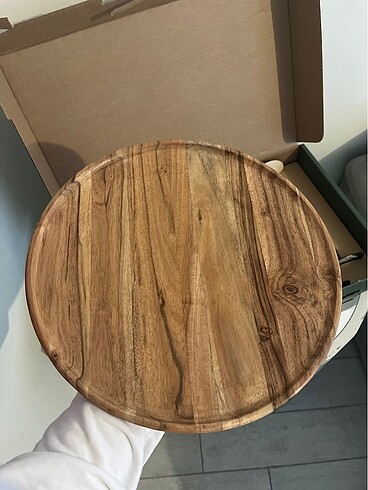 Beden kahverengi Renk mango supla şamdan ve peçete yüzüğü takımı