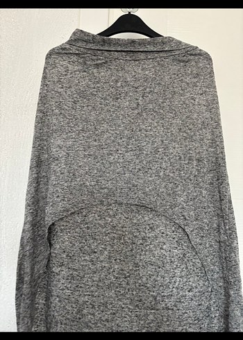 Gri Uzun Hamile Keten Etek - Görsel 4