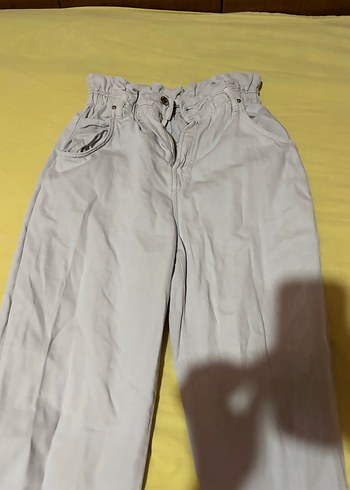 Bej Kadın Loose Fit Midi Pantolon - Görsel 4