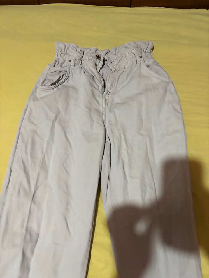 Bej Kadın Loose Fit Midi Pantolon - Görsel 4