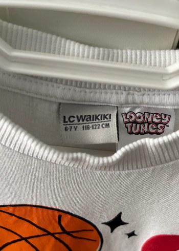 7 Yaş Beden LCW Beyaz Baskılı Erkek Çocuk Tişört