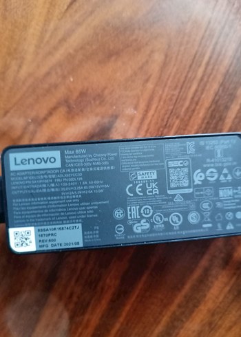 Lenovo Siyah Dizüstü Şarj Adaptörü - Görsel 5