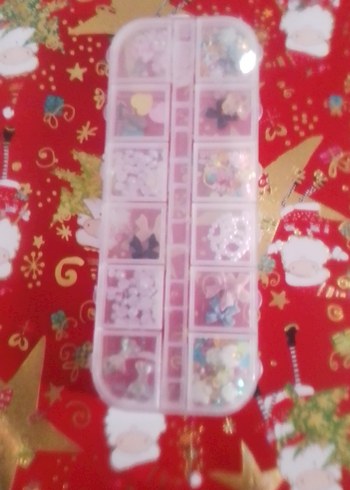 Kırmızı Tırnak Süsleri Seti - Görsel 3