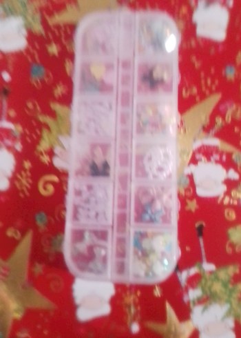 Kırmızı Tırnak Süsleri Seti - Görsel 2