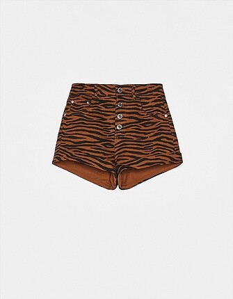 s Beden çeşitli Renk Bershka zebra desenli şort