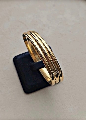 Çelik 3 lü ajda Gold Modern Kadın Bileklik