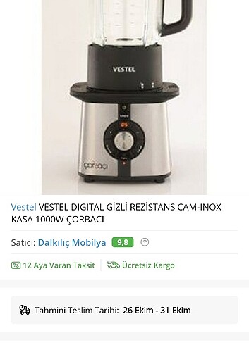 Vestel Vestel çorbacı