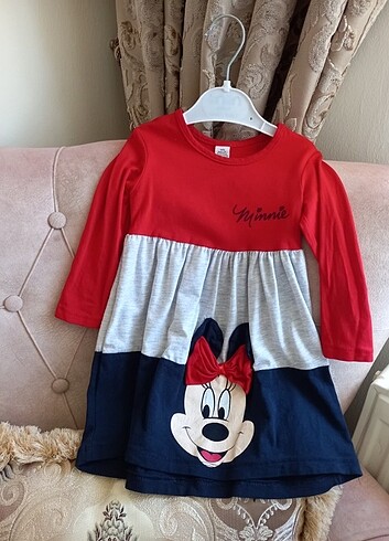 Minnie Mause Kiz Cocuk Elbise