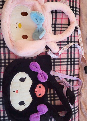 Kuromi My melody Peluş Çanta - Görsel 4