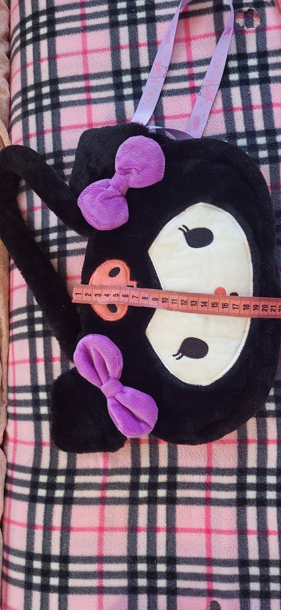 Kuromi My melody Peluş Çanta - Görsel 3