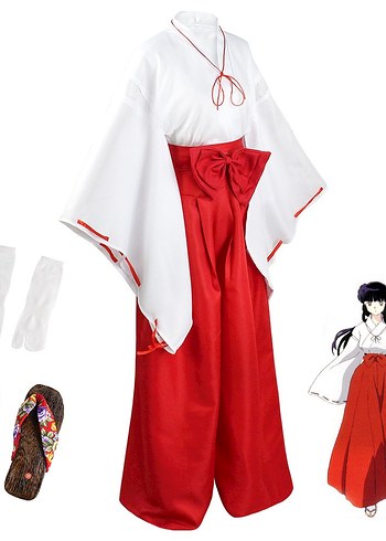 Inuyasha Kikyo Cosplay Kostüm