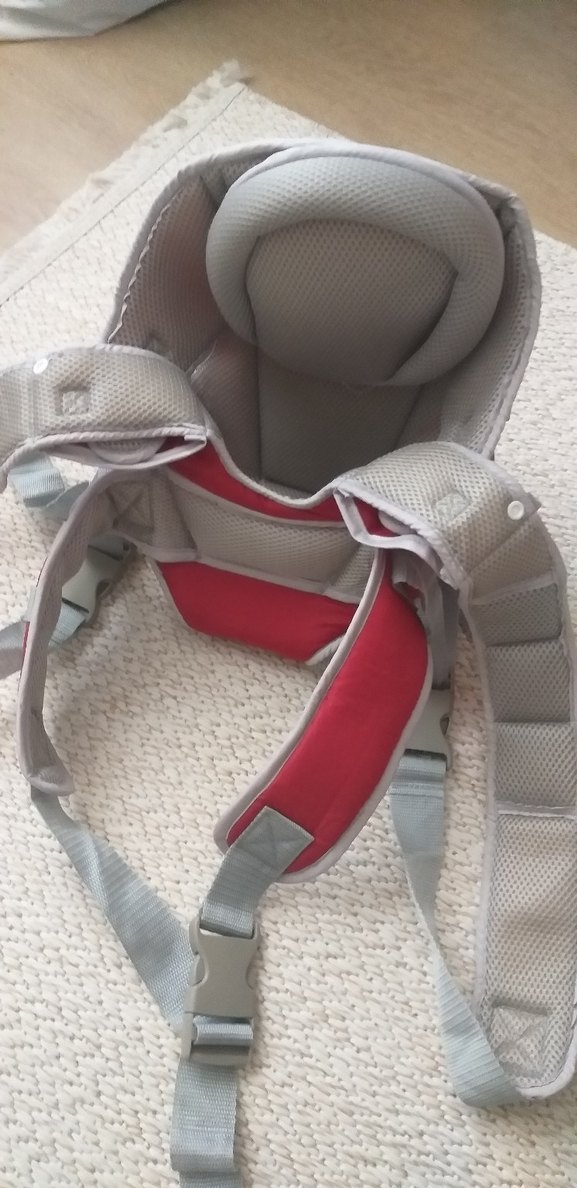 Kırmızı ve Gri Bebek Taşıyıcı - Görsel 3