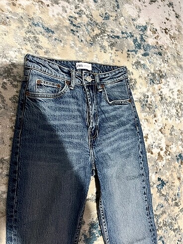 xs Beden mavi Renk Zara stove pipe jean