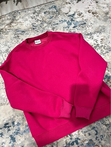 Zara fuşya oversize sweat