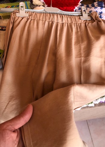 Zara Bej Pilili Kadın Pantolon