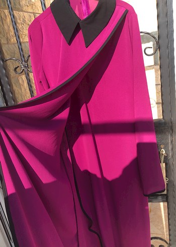 Uzun Kollu Pembe Kadın Tunik - Görsel 3