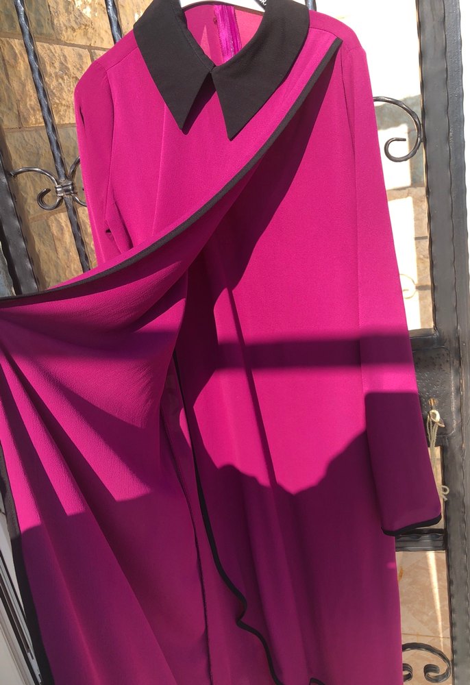 Uzun Kollu Pembe Kadın Tunik - Görsel 3