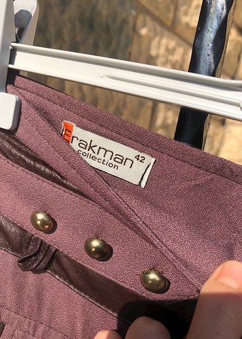 Kahverengi Piliseli Midi Etek - Görsel 3