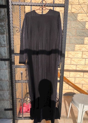 Uzun Kollu Siyah Gotik Kadın Elbise - Görsel 4