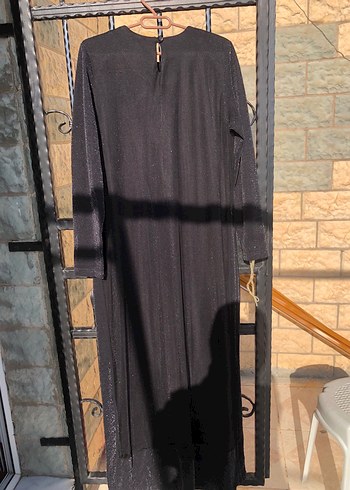 Uzun Kollu Siyah Gotik Kadın Elbise - Görsel 2