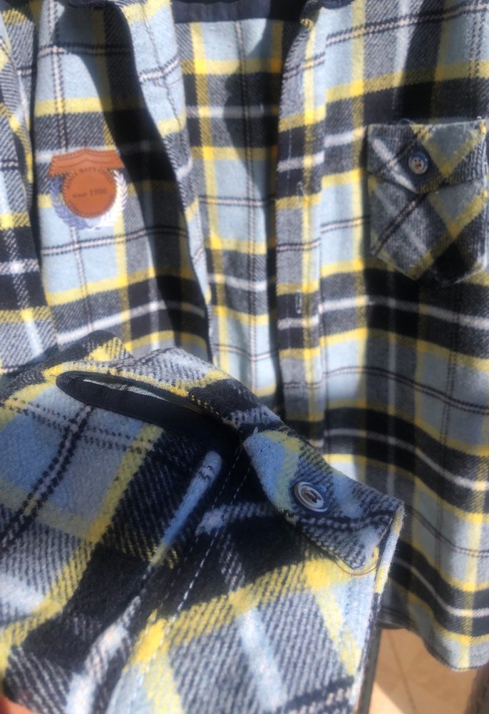 Erkek Çocuk Gri Kareli Uzun Kollu Gömlek - Görsel 3