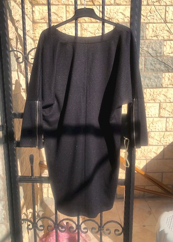 Siyah Kadın Uzun Kollu Triko Elbise - Görsel 3