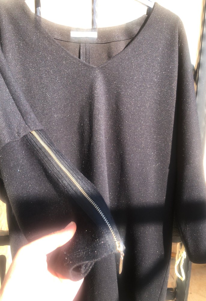 Siyah Kadın Uzun Kollu Triko Elbise - Görsel 2