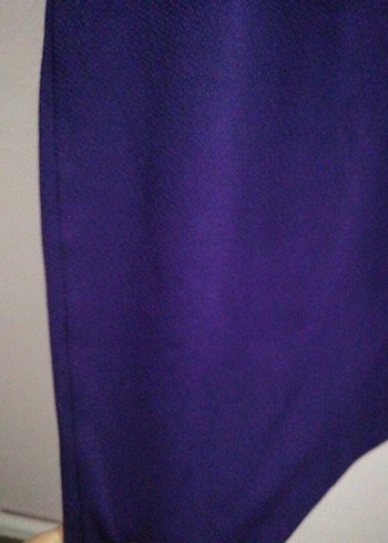 Mor Kayık Yaka Askılı Balık Abiye Elbise - Görsel 4