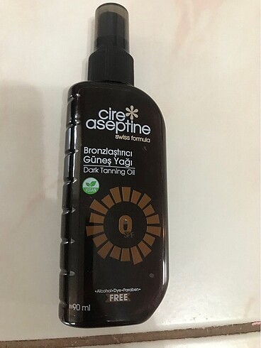 Cire aceptine bronzlaştırıcı yağ