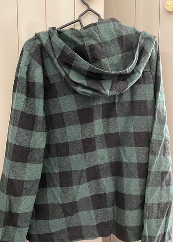 Yeşil Ekoseli Fermuarlı Kadın Sweatshirt - Görsel 3