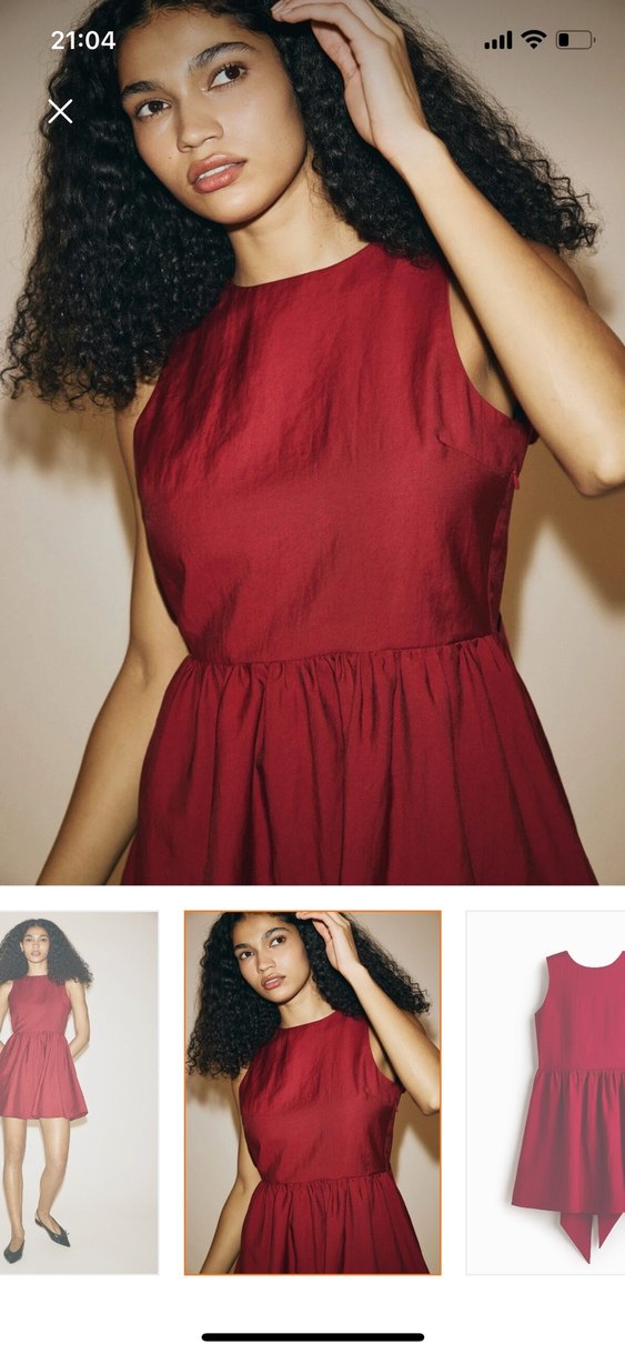 Kadın Kırmızı  Mini Elbise - Görsel 5