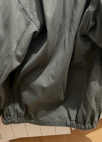 Gri Düğmeli Kadın Midi Ceket - Görsel 4