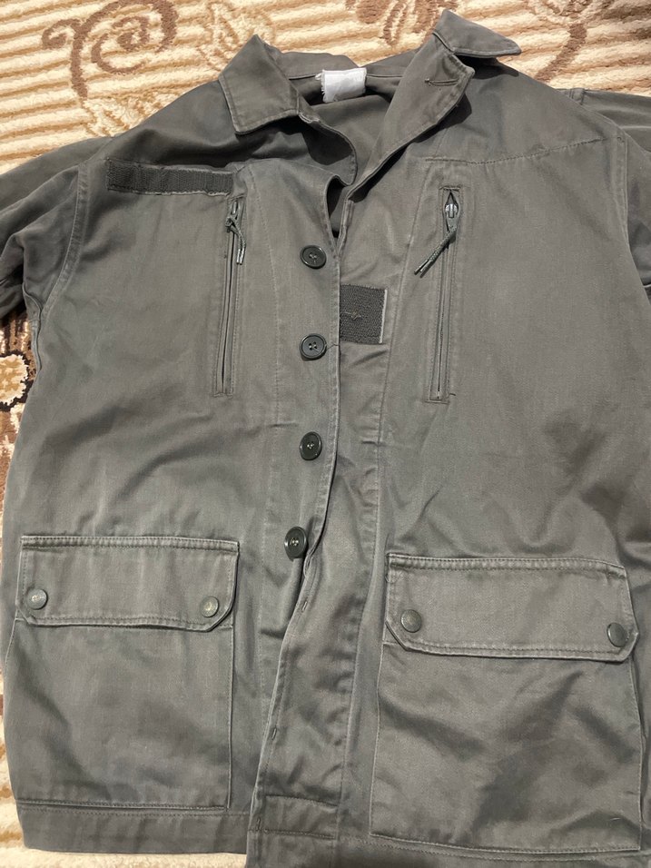 Gri Düğmeli Kadın Midi Ceket - Görsel 2