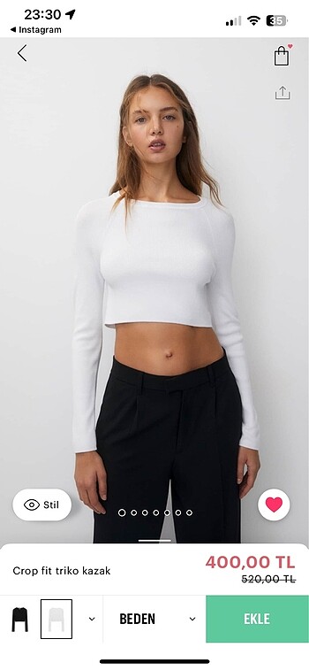 Pull and bear crop