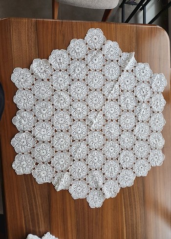 El emeği dantel fiskos masa örtüsü - Görsel 3