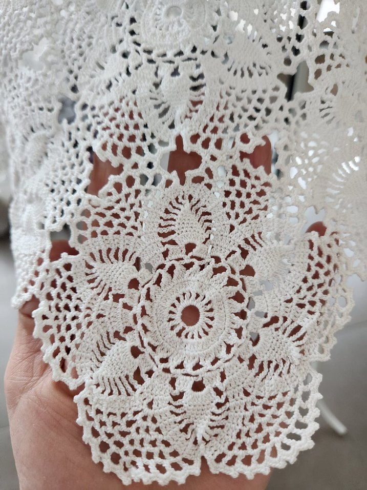 El emeği dantel fiskos masa örtüsü - Görsel 4