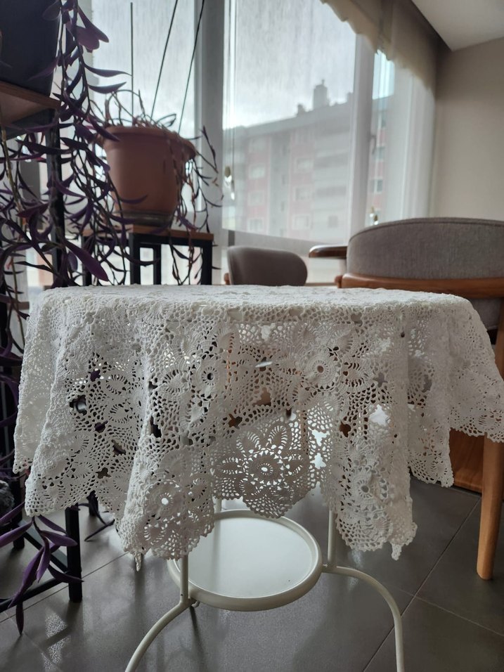 El emeği dantel fiskos masa örtüsü - Görsel 2