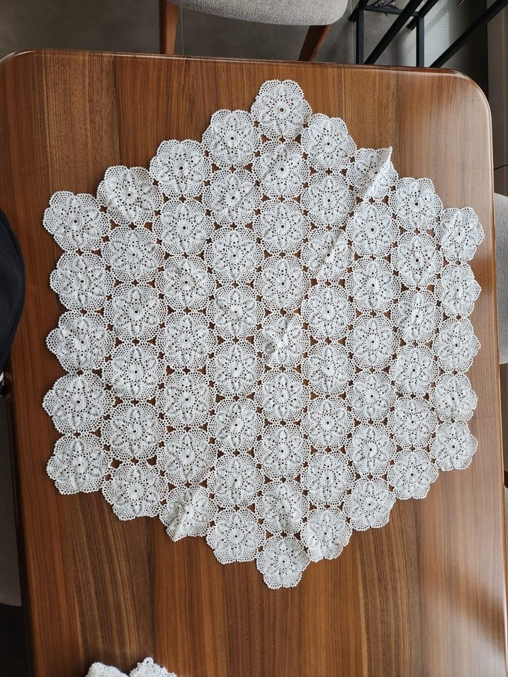 El emeği dantel fiskos masa örtüsü - Görsel 3