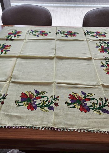 iğne oyasi tülbent, Çok Renkli Bohem Kadın Fular - Görsel 3