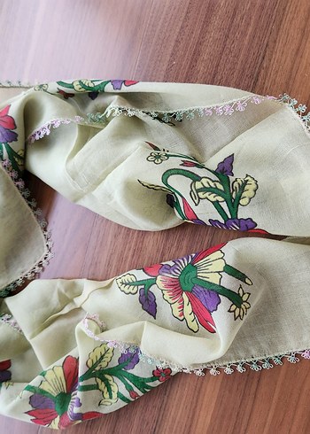 iğne oyasi tülbent, Çok Renkli Bohem Kadın Fular - Görsel 2